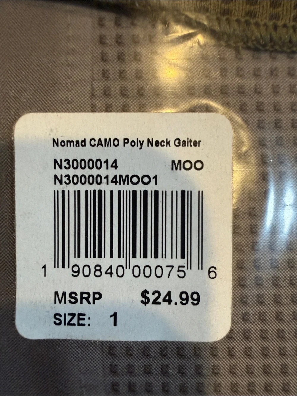 NWT 3 NOMAD Camo Poly Neck Gaiter